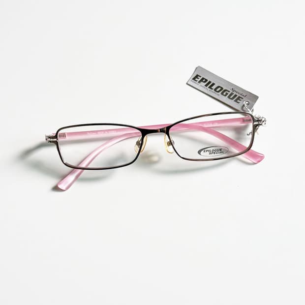 EPILOGUE 실버 슬림 스퀘어 메탈 빈티지 안경
