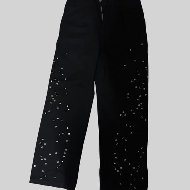 앤더슨벨 x 자라 릴렉스드 핏 스터디드 팬츠 32