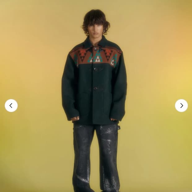 엔더슨벨 울 하프 코트 M