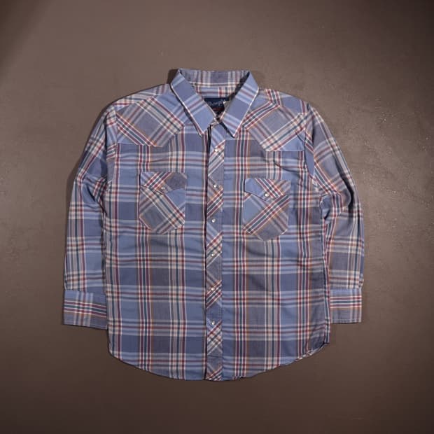 90s 랭글러 웨스턴 셔츠