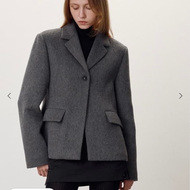 시에 Sie 에페 울 싱글 재킷 차콜