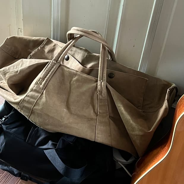 1940s ww2 canvas bag