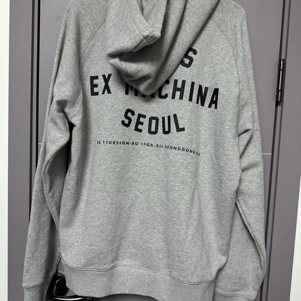 데우스 엑스 마키나 서울 2XL 후드티 그레이