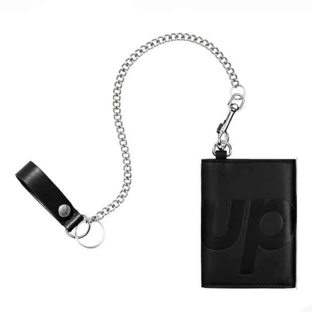 슈프림 레더 체인 지갑 블랙 (새상품) 판매합니다.