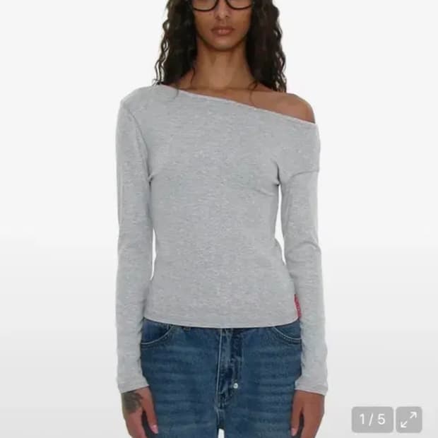 파르티멘토 PWC 언발란스드 언발란스 저지 슬리브 탑