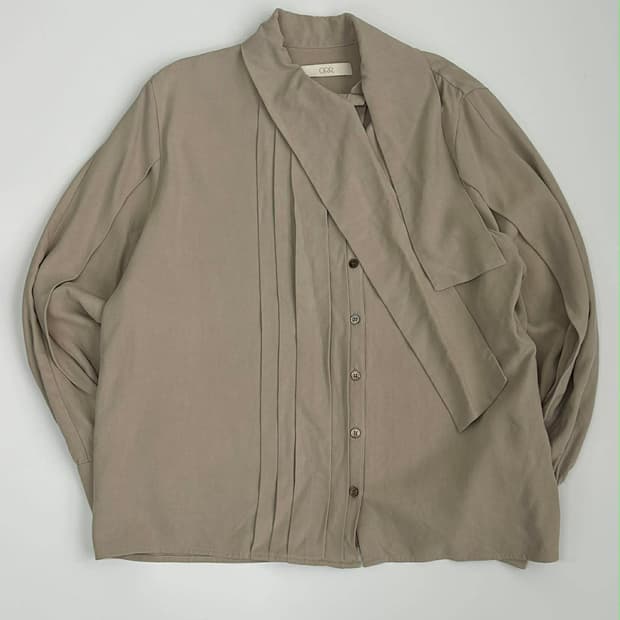 [S]ORR 오르 스카프 카라 타이 블라우스