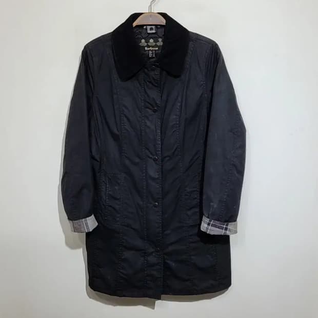 (M) 바버 벨세이 왁싱자켓 블랙 BELSAY 왁스점퍼 안감누빔 