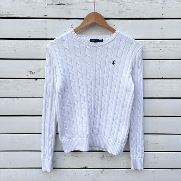 Polo 폴로 케이블 꽈배기 니트