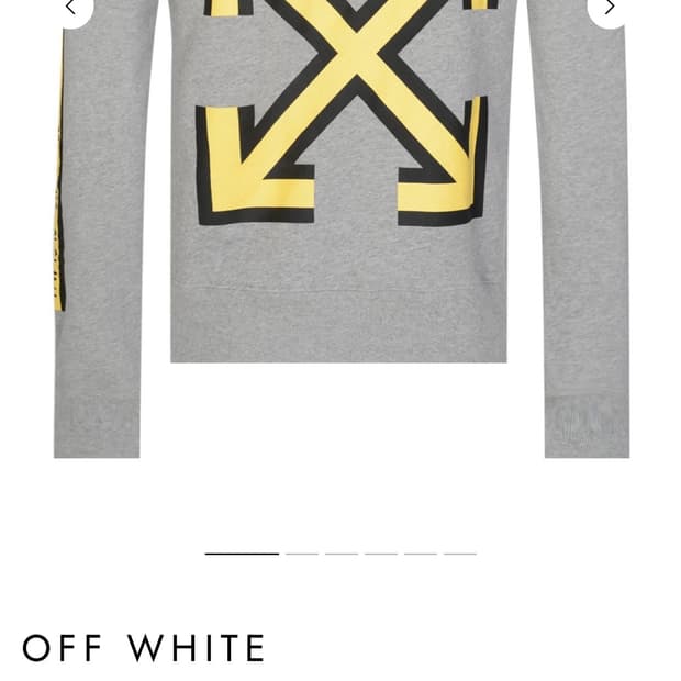 오프화이트 F/W 18-19 맨투맨 L