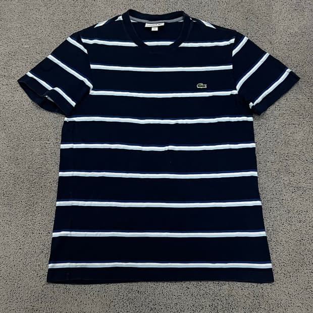 (M) 라코스테 스트라이프 반팔