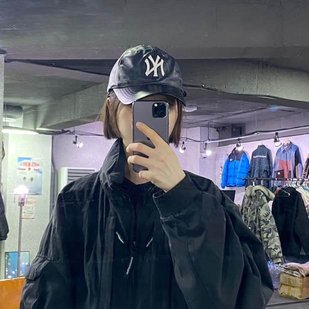 MLB 뉴욕양키스 블랙 레더 볼캡 B3800