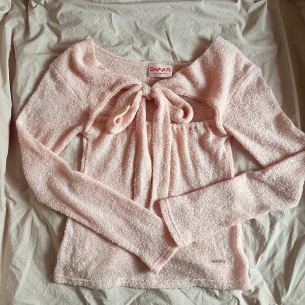 [미발매 제품] 샤키리 리본 니트