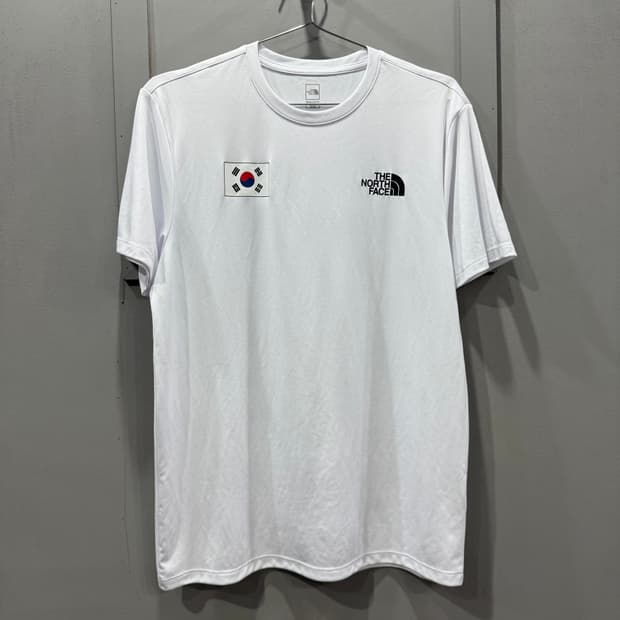 M 노스페이스 대한민국 국뽕 태극기 러닝 반팔 티셔츠