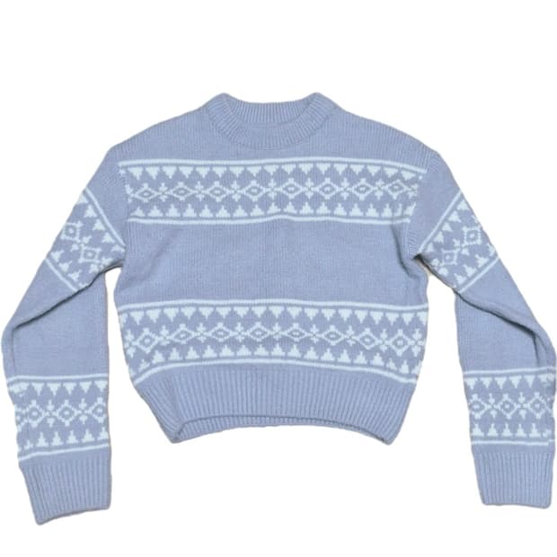 블루 크리스마스 니트