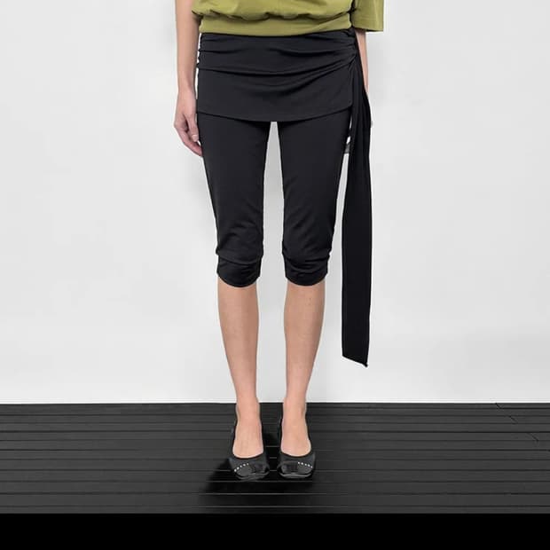 샌드릭 카프리팬츠 capri wrap skirt pants