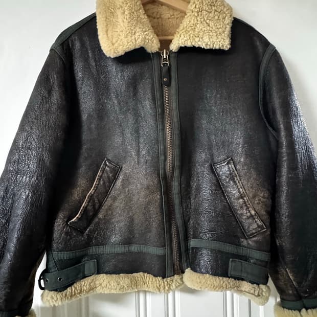 스투시 90s B-3 시어링 무스탕 B3 자켓 L 사이즈 