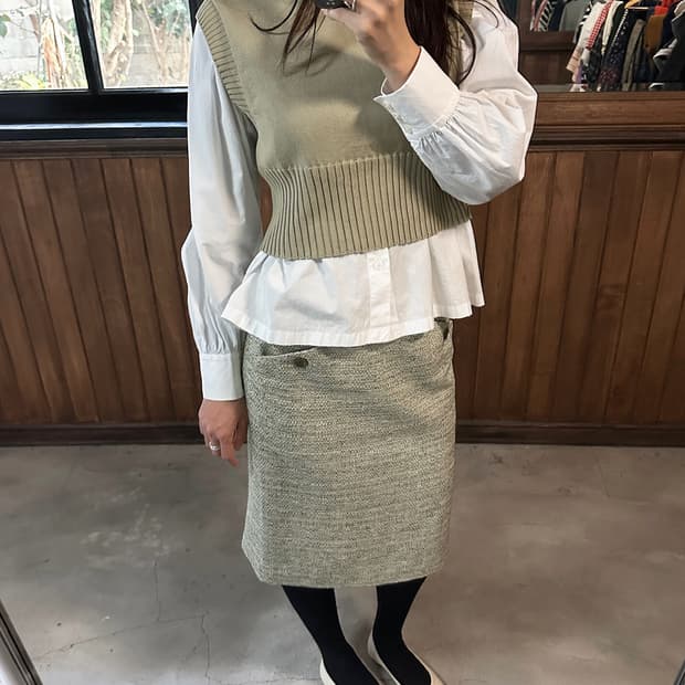 MAX MARA tweed pencil skirt
