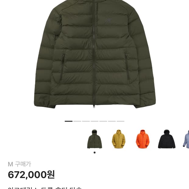 아크테릭스 토륨 후디 타츠(M사이즈)