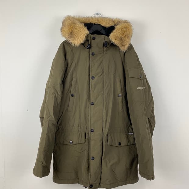 칼하트wip 카키 앵커리지 파카 M