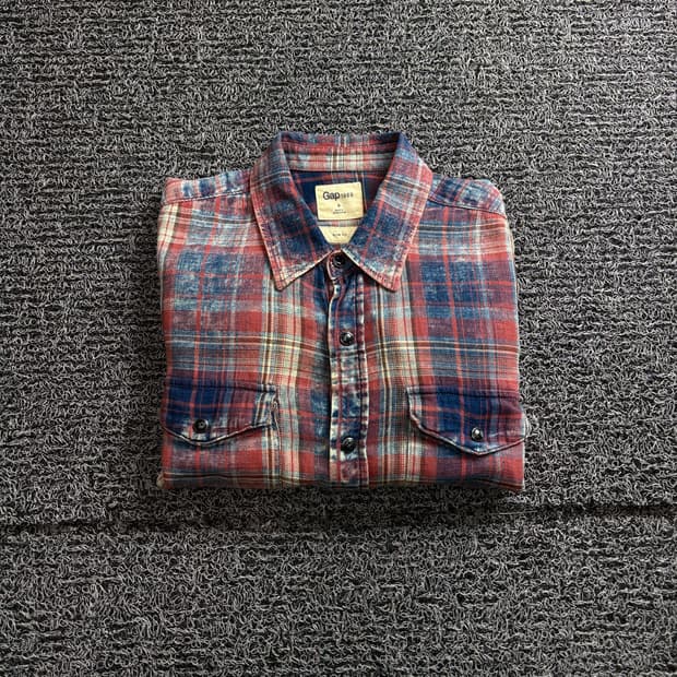 Gap 갭 아메카지 체크 패턴 웨스턴 셔츠 4059
