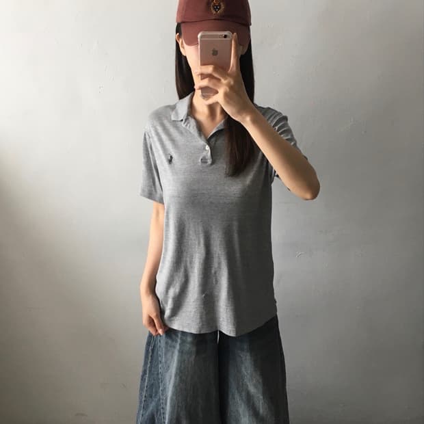 폴로 랄프로렌 자수로고 카라 반팔티