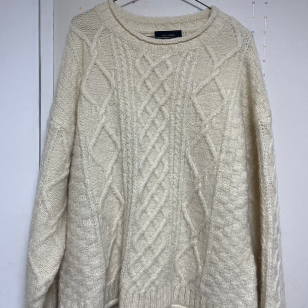 아케 오버핏 빈티지 니트