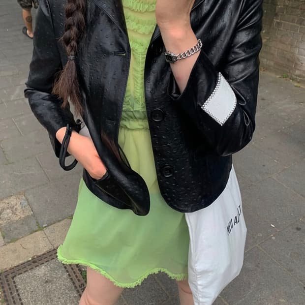 freckle 프레클 러플 드레스