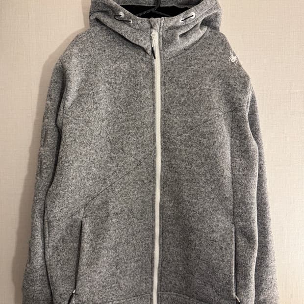 [XXL]스파이더 니트플리스 후드집업