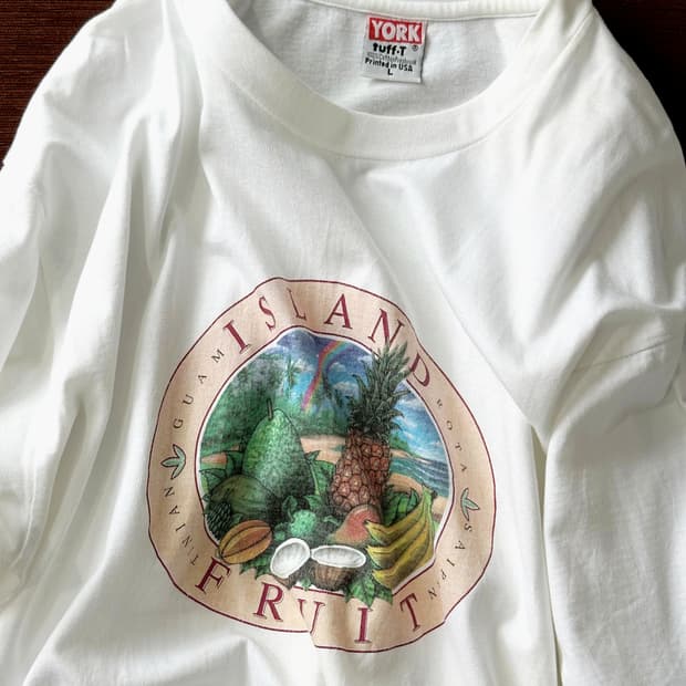 90's finished Heavy cotton t-shirt