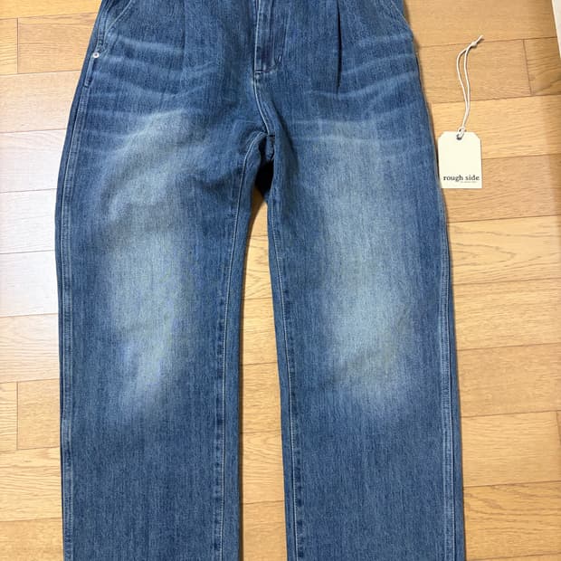 [1] 러프사이드 드레이프 데님 미디엄 블루 