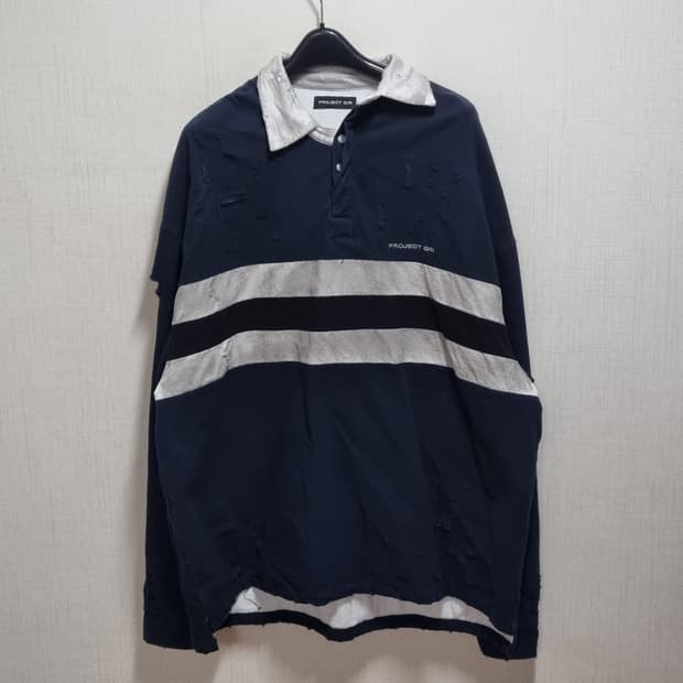 프로젝트GR PROJECT G/R 럭비 긴팔티셔츠