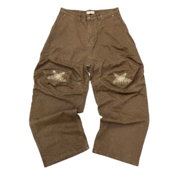 아오이로 오오키 페더 팬츠 토바코 브라운 1사이즈 판매