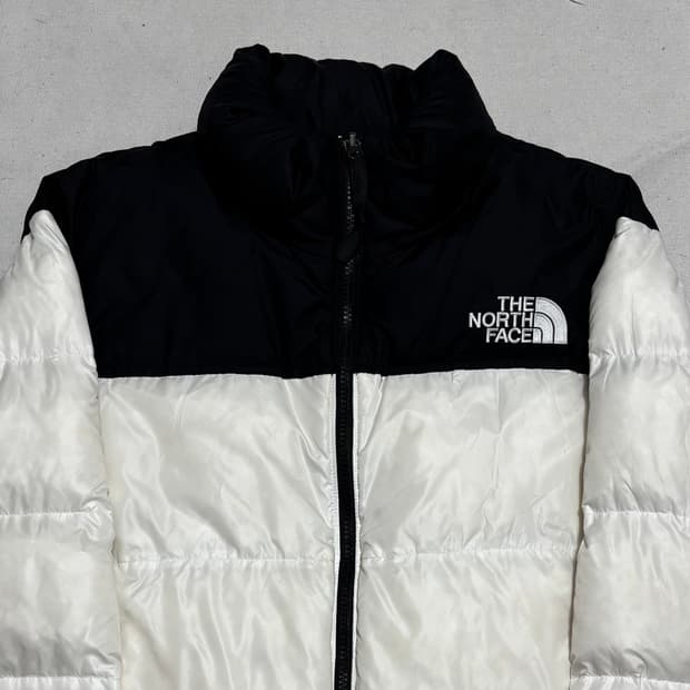 L 노스페이스 1996 블랙 화이트 눕시 패딩