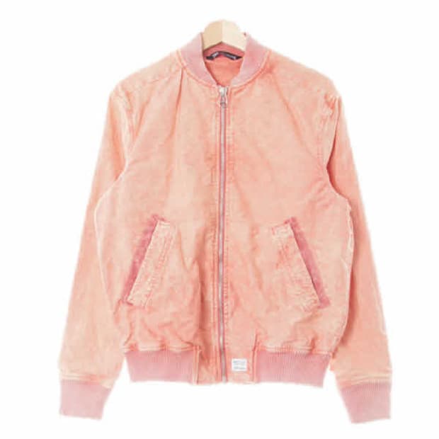 자라 빈티지 워싱 블루종 코랄