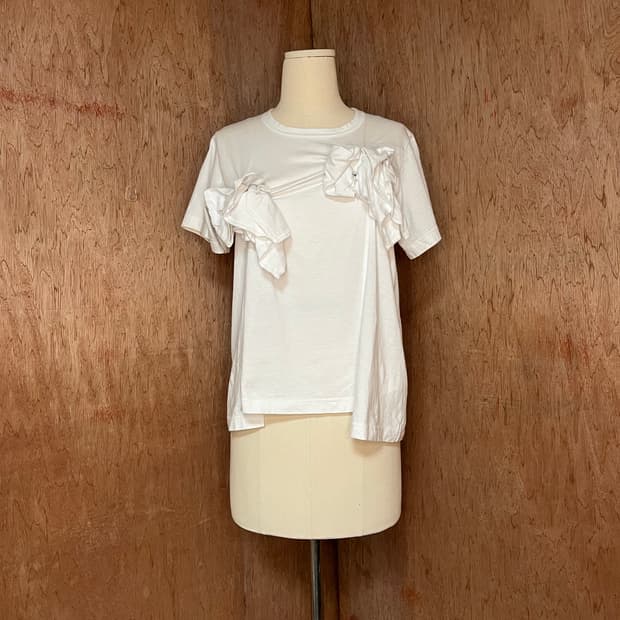 Comme des Garcons Draped ruffle T-Shirt