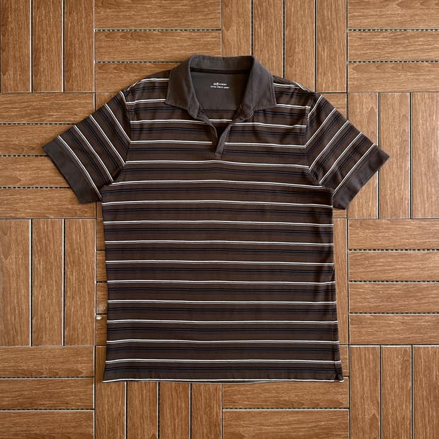 23Homme striped cotton jersey 1/2 tee