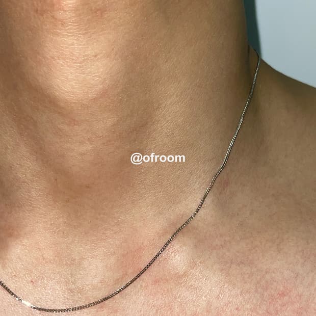 S925 1.2mm 미니멀 실버 체인 목걸이 (길이조절가능)