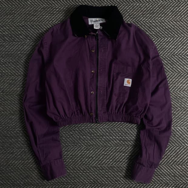 칼하트 크롭 리메이크 투웨이 셔츠 자켓o 3510