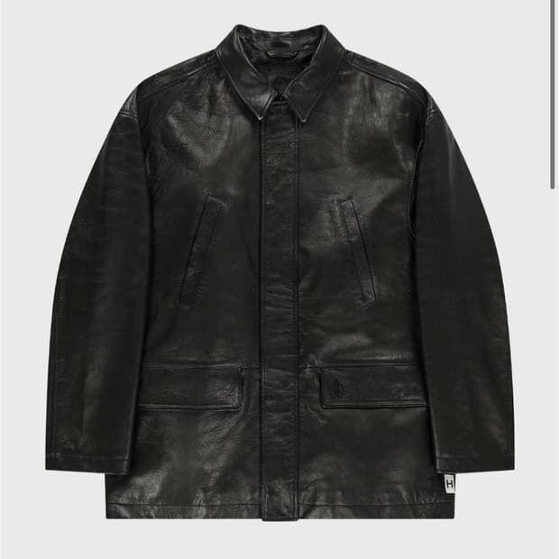 헤리티지 플로스 크레스트 레더 필드자켓 카코트 블랙 M