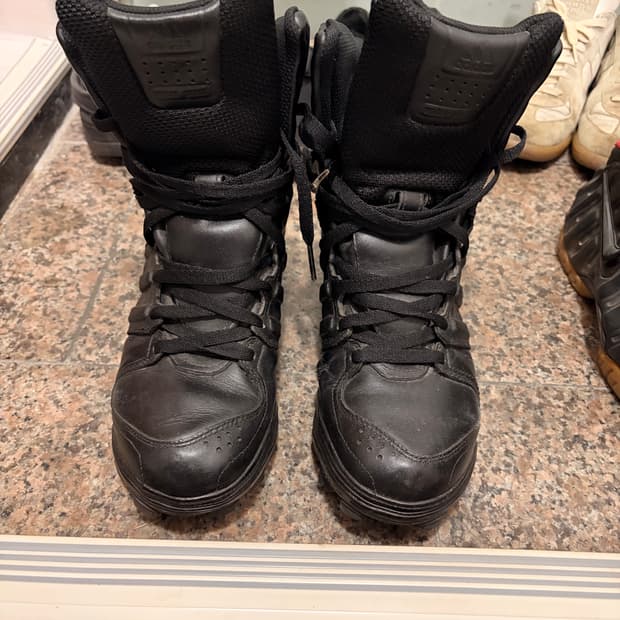 릭오웬스 무드 아디다스 레더 하이탑