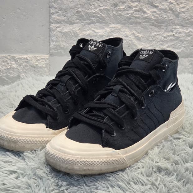 2a-12:아디다스 오리지널스 니짜 더블레이어 하이 블랙(240mm)