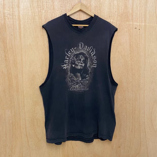 HARLEY DAVIDSON hard faded sleeveless