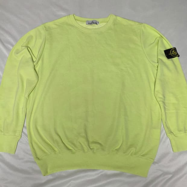 스톤아일랜드 63051 크루넥 스웻셔츠 레몬 22SS 2XL