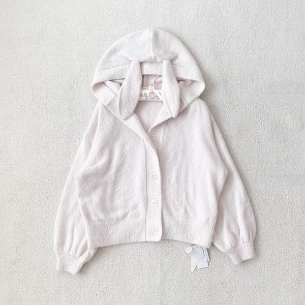 젤라또피케 베이비핑크 우사미미 가디건