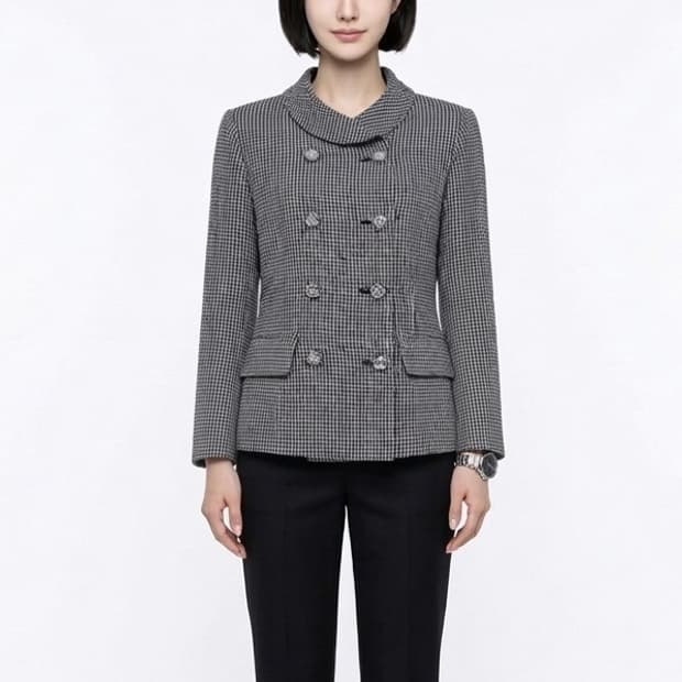 단아한 체크자켓