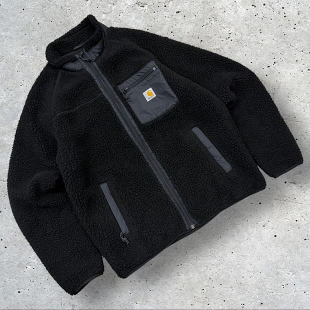 [L] 칼하트 WIP 플렌티스 블랙 플리스 자켓 후리스 C854