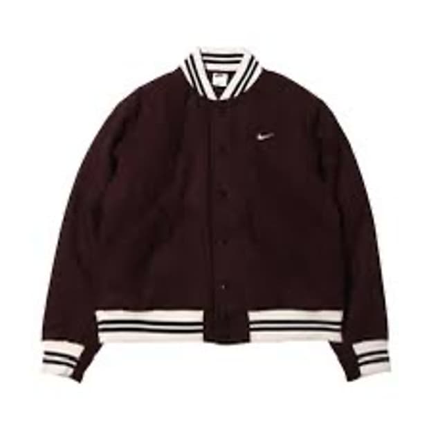 나이키 NSW 어센틱 바시티 자켓 - 브라운