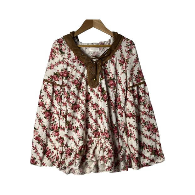 [LIZ LISA] 리즈리사 히메갸루 플로럴 블라우스