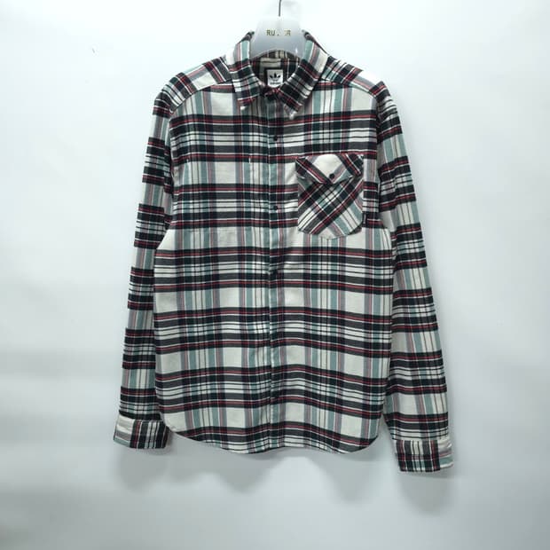 아디다스 여성 타탄 체크 플란넬 셔츠 (66~77)