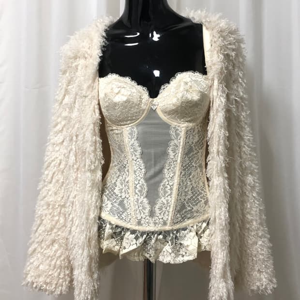 화이크 그런지 퍼가디건